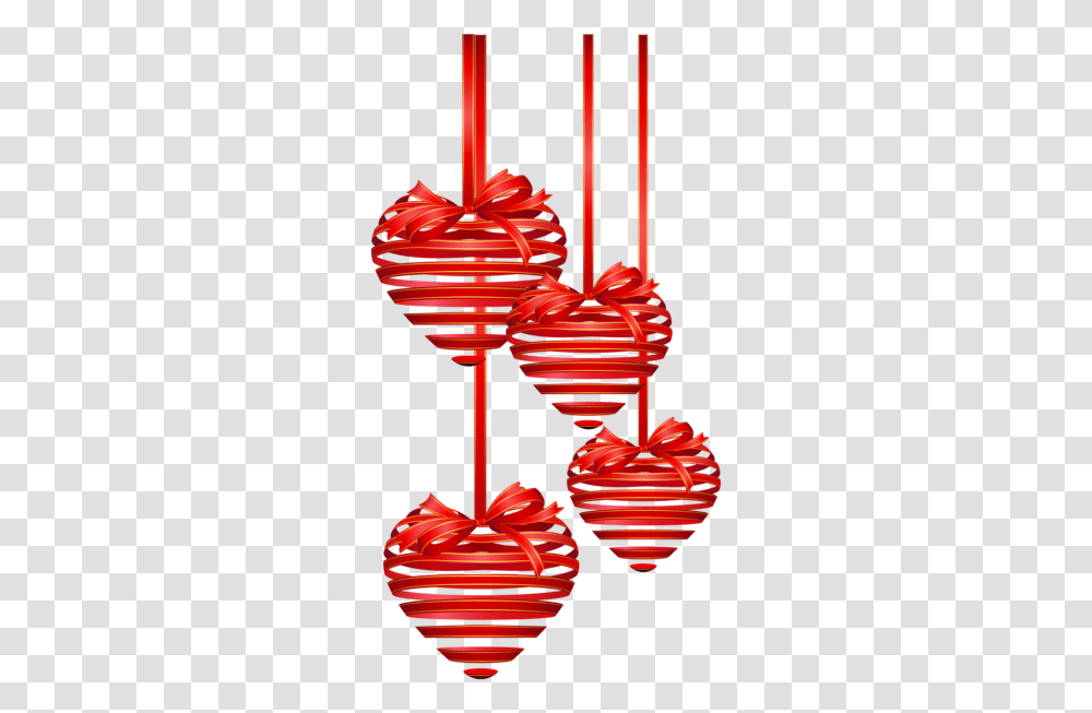 Red Hearts Ornaments Clipart Picture Heart Ornament Birthday Wishes For Boyfriend Hd, Spiral, Coil Transparent Png