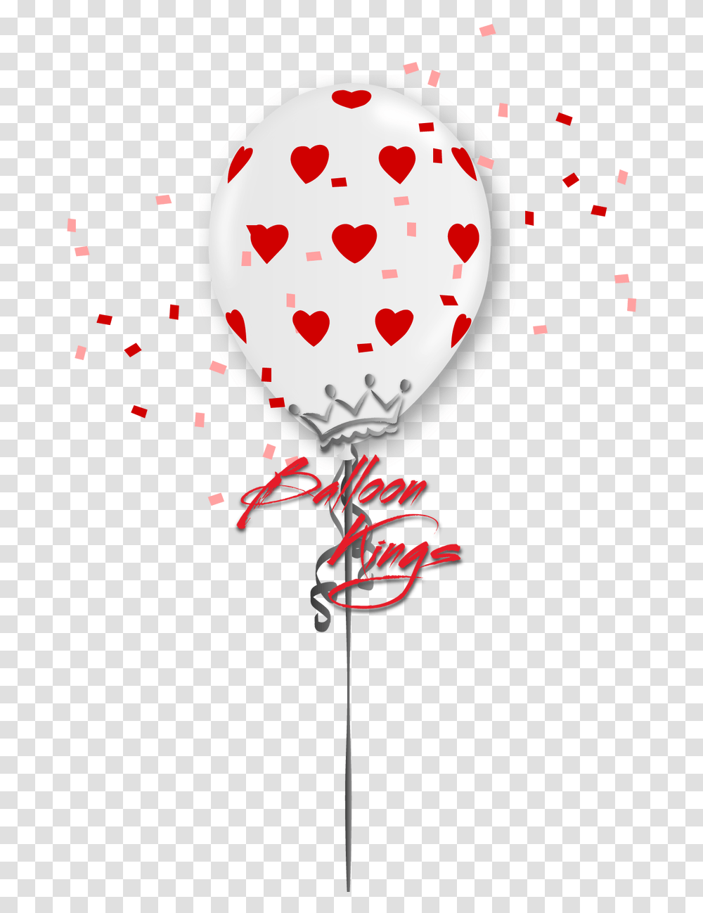 Red Hearts Princess Happy Birthday Baby Girl, Balloon, Paper, Confetti Transparent Png