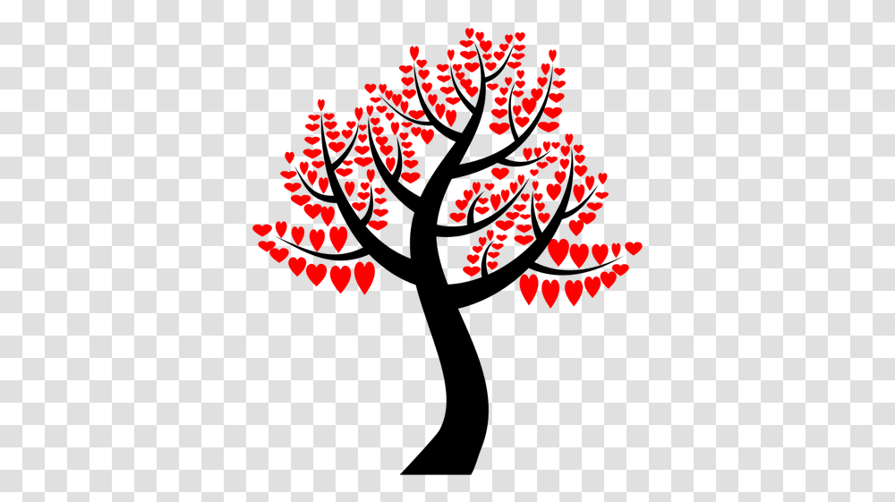 Red Hearts Tree Free Svg Colorful Tree Clipart, Sea, Outdoors, Water, Nature Transparent Png