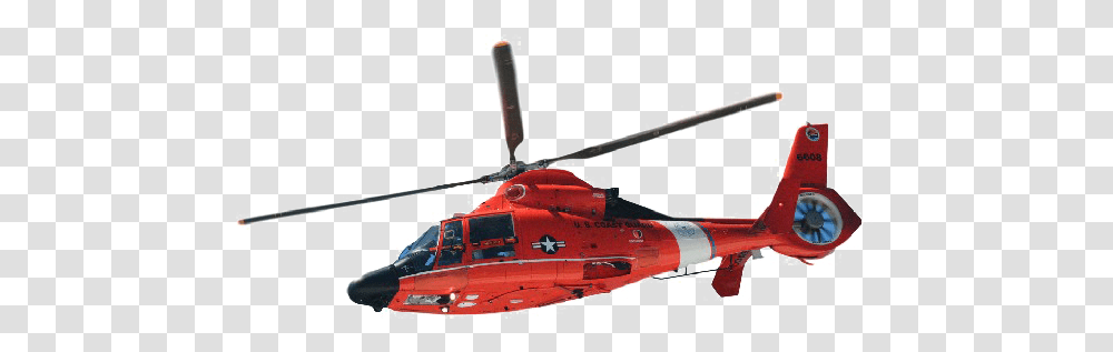 Red Helicopter Images Coast Guard Helo, Aircraft, Vehicle, Transportation, Construction Crane Transparent Png