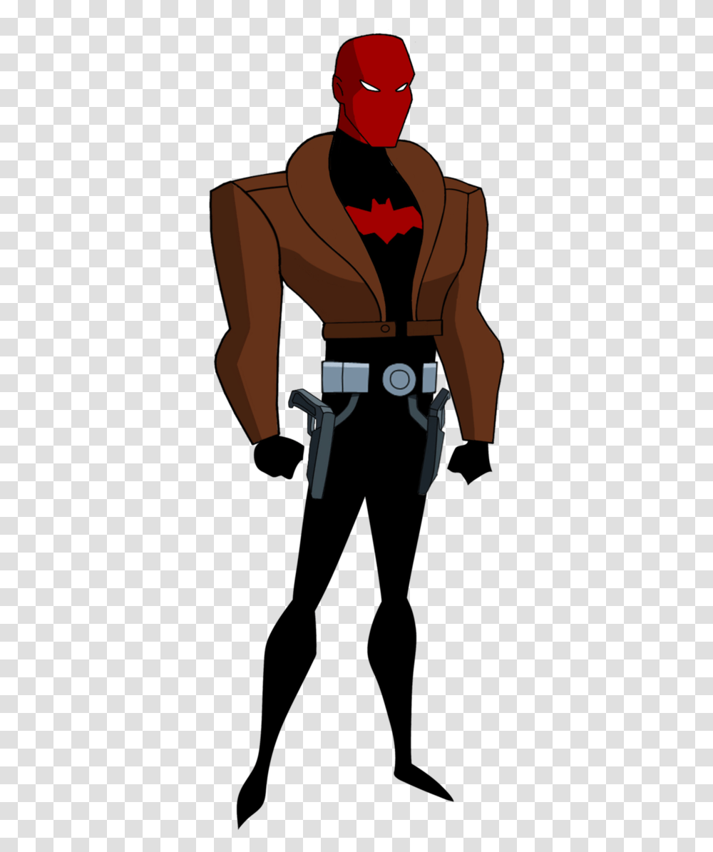Red Hood Bruce Timm, Person, Overcoat, Military Uniform Transparent Png