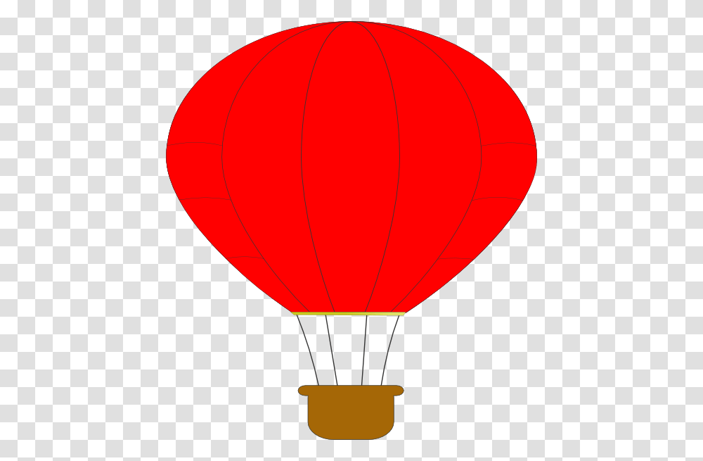 Red Hot Air Balloon Clip Art At Clker Hot Air Balloon, Aircraft, Vehicle Transparent Png