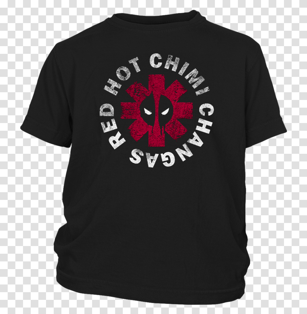 Red Hot Chimi Changas Red Hot Chili Peppers Deadpool Red Hot Chimichangas Deadpool, Apparel, Sleeve, T-Shirt Transparent Png