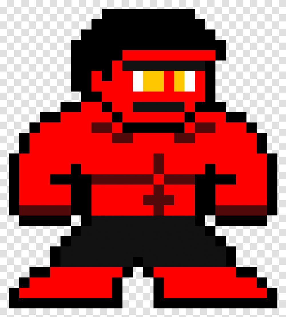 Red Hulk Sprite Pixel Art Hulk, Pac Man Transparent Png