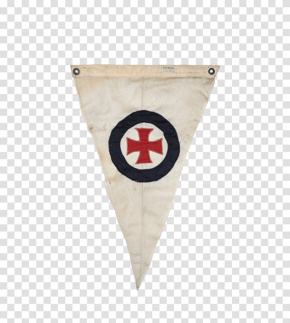 Red Iron Cross German Patrol Unit Flag Flag, Cone, Triangle, Arrowhead Transparent Png