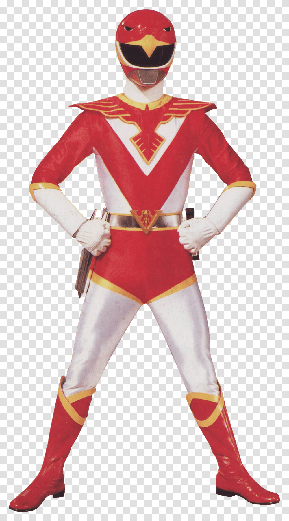 Red Is Always A Hero With A Burning Sence Of Justice Chjin Sentai Jetman Red, Costume, Person, Long Sleeve Transparent Png