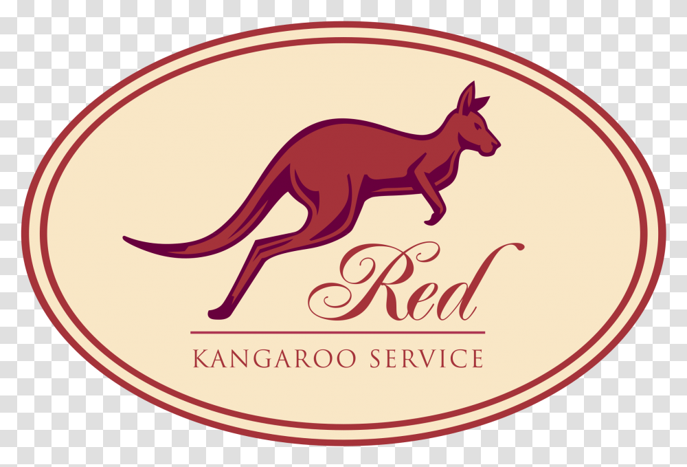 Red Kangaroo Service Logo Red Kangaroo, Mammal, Animal, Wallaby Transparent Png