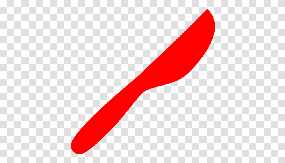 Red Knife Icon Free Red Utensil Icons Red Line, Blade, Weapon, Weaponry, Letter Opener Transparent Png