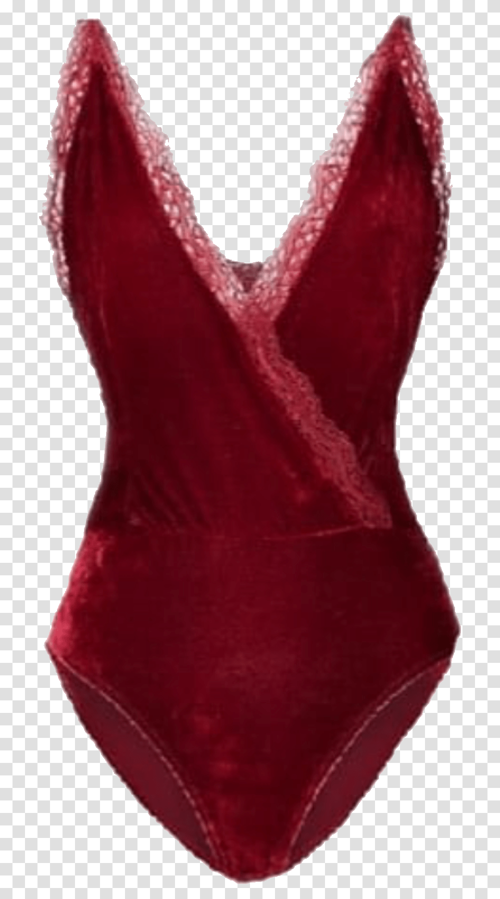Red Lace Velvet Lingere Beauty Fashion Bathingsuit Maillot, Apparel, Maroon, Tank Top Transparent Png