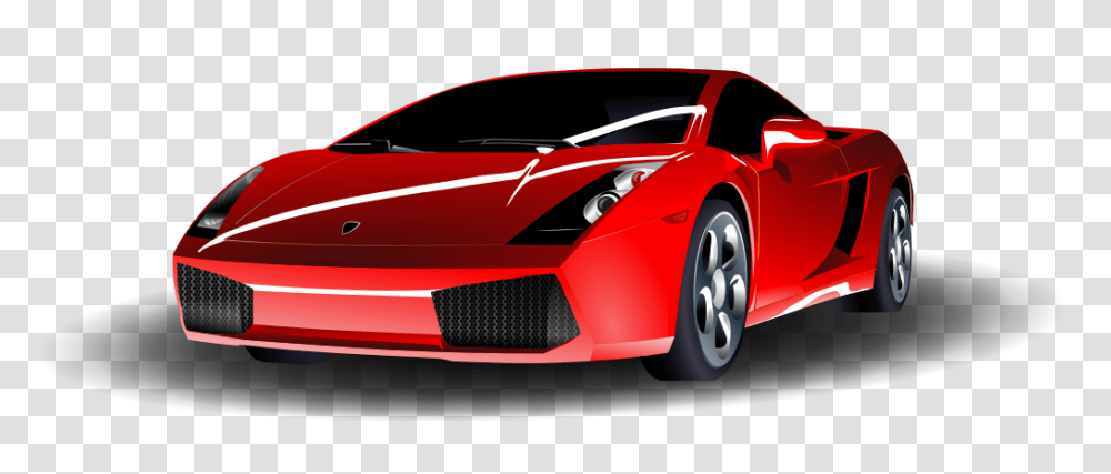Red Lamborghini, Car, Vehicle, Transportation, Automobile Transparent Png
