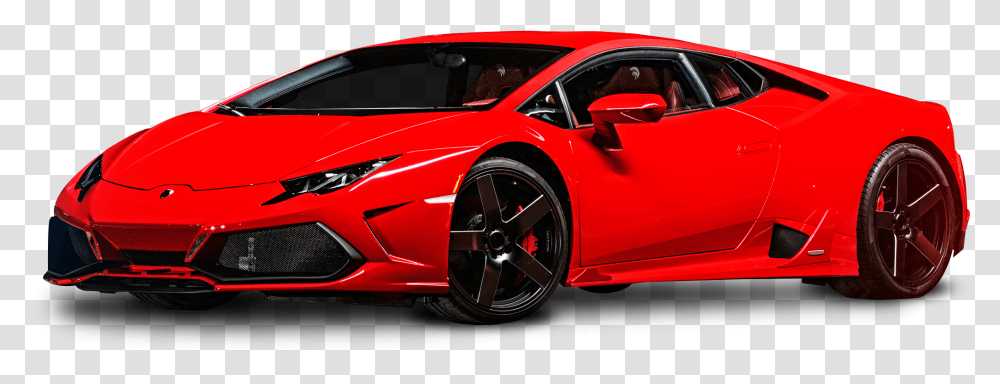 Red Lamborghini Huracan Car Image Lamborghini Huracan, Vehicle, Transportation, Automobile, Tire Transparent Png