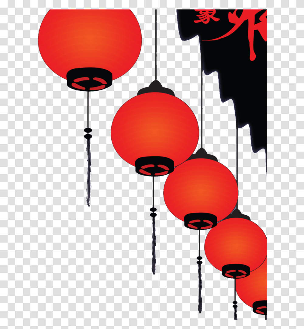 Red Lantern Festival Lantern Decorative Elements Chinese Moon Festival 2019, Lighting, Lamp, Lampshade Transparent Png