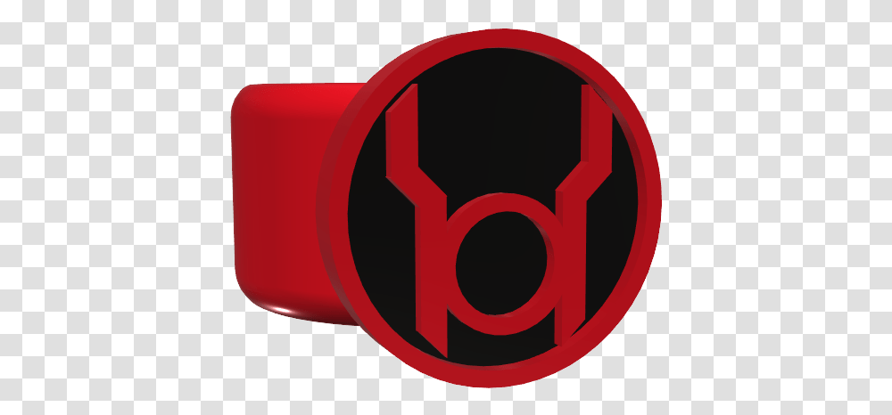 Red Lantern Ring By Nhakim124 Thingiverse Circle, Logo, Symbol, Text, Alphabet Transparent Png