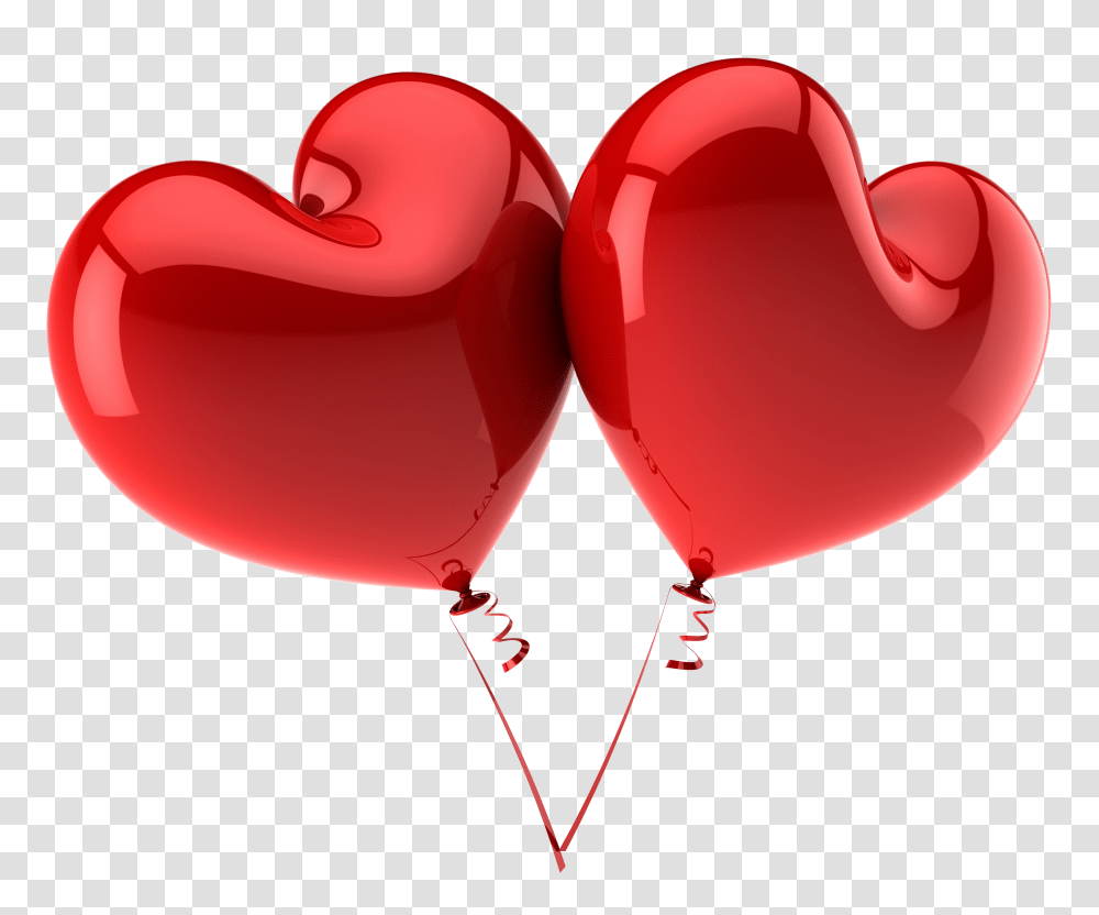 Red Large Heart Balloons Transparent Png