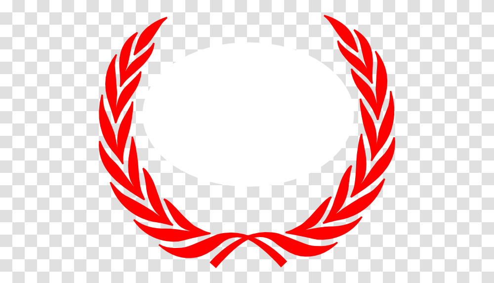 Red Laurel Wreath, Logo, Trademark, Emblem Transparent Png
