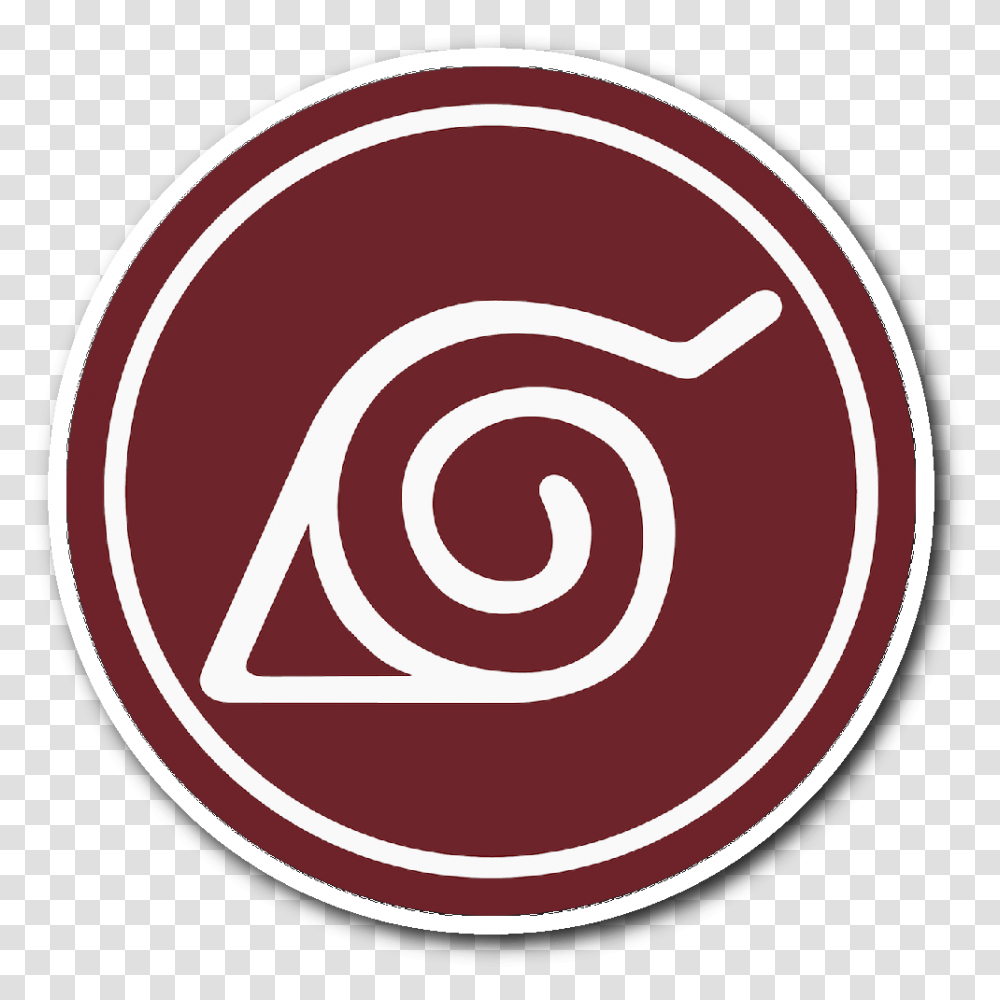 Red Leaf Village Logo Logodix Konoha Logo, Symbol, Trademark, Spiral, Emblem Transparent Png