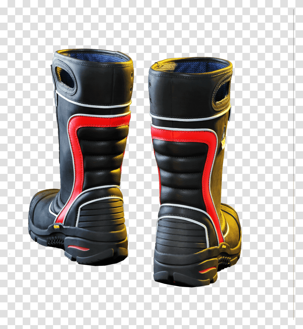 Red Leather Fire Boots Shin Guard, Clothing, Apparel, Footwear, Riding Boot Transparent Png
