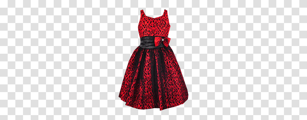 Red Leopard Print Party Dress, Apparel, Person, Human Transparent Png