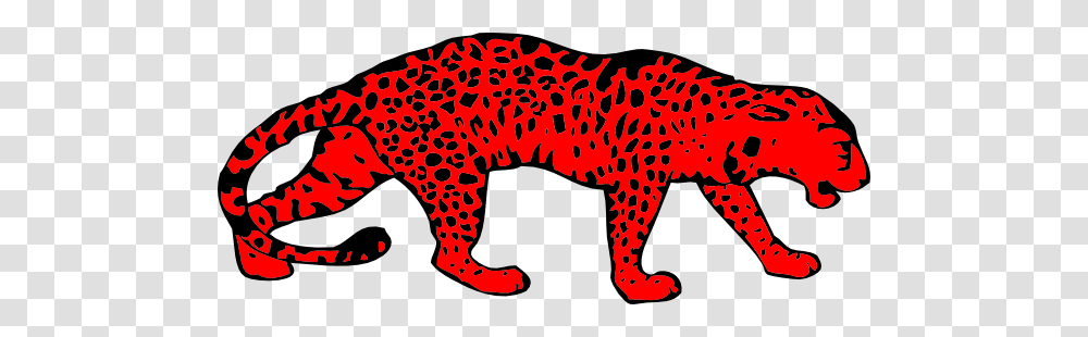 Red Leopard Right Facing Clip Art, Cheetah, Wildlife, Mammal, Animal Transparent Png