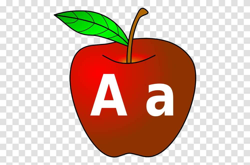 Red Lettering Clip Art Background Apple Apple Clip Art, Plant, Fruit, Food Transparent Png