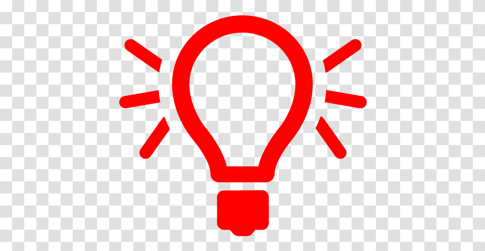 Red Light Bulb 6 Icon Red Lightbulb Icon, Dynamite, Bomb, Weapon, Weaponry Transparent Png