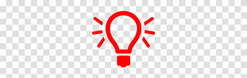 Red Light Bulb Icon, Logo, Trademark Transparent Png