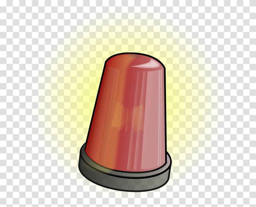 Red Light Flashing Police Car Siren, Cone Transparent Png