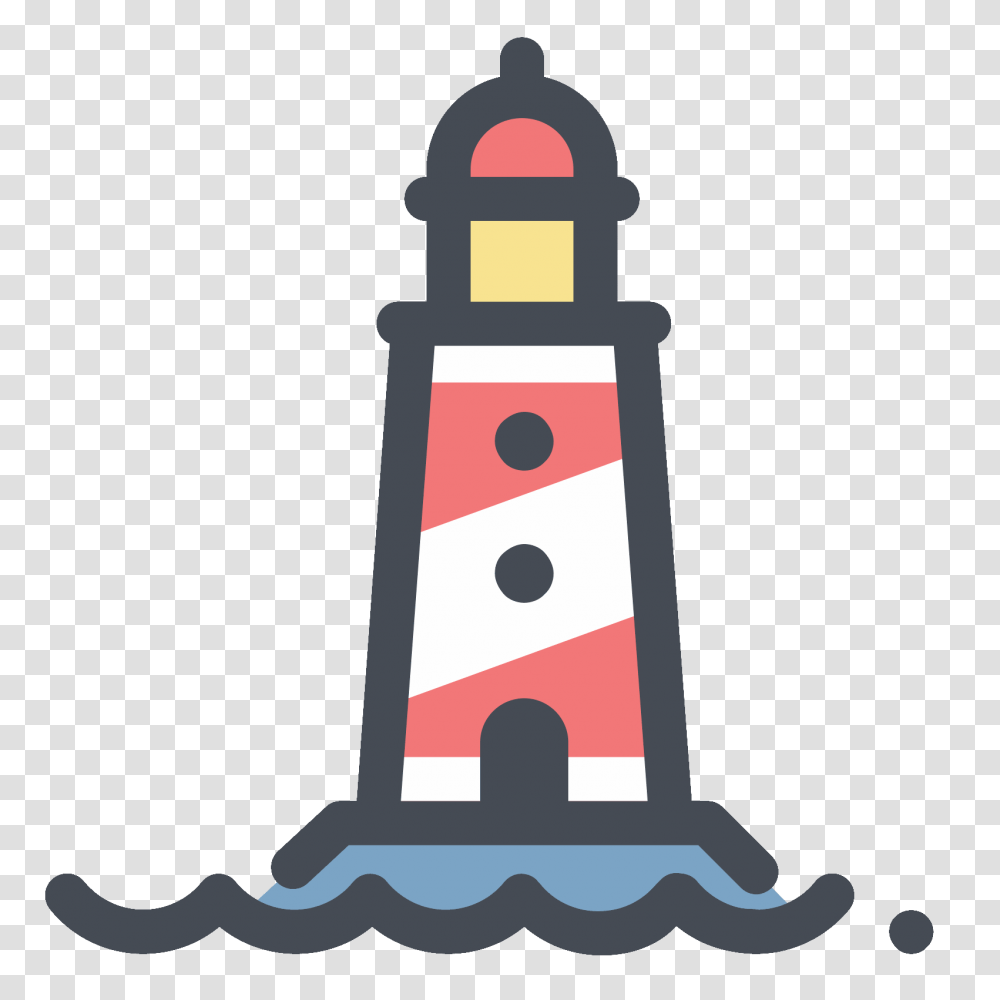 Red Lighthouse Icon, Tower, Architecture, Building, Beacon Transparent Png