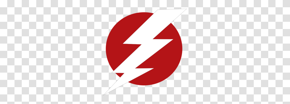 Red Lighting Blot Encirled Clip Art, Logo, Trademark Transparent Png