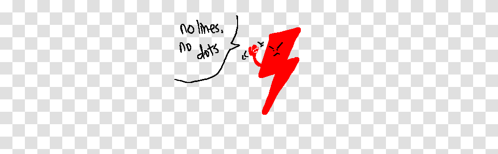 Red Lightning Bolt Fist No Lines No Dots, Person, Leisure Activities Transparent Png
