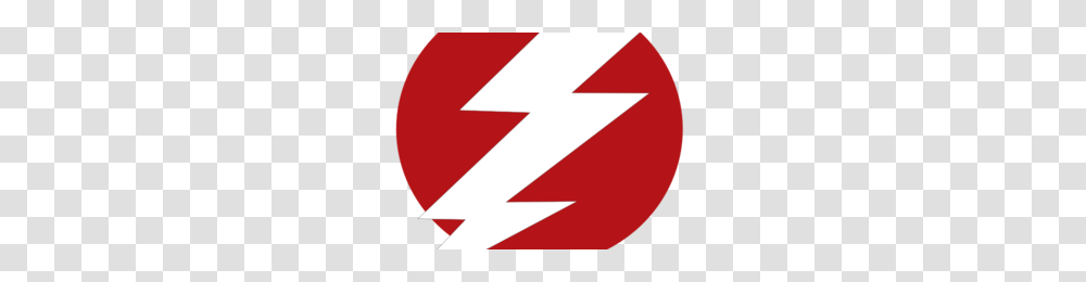 Red Lightning Bolt Image, Logo, Trademark Transparent Png