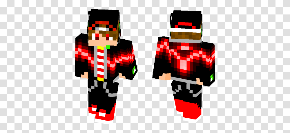 Red Lightning Boy Minecraft Skin Panda Boy Skin Minecraft, Robot, Clothing, Apparel Transparent Png