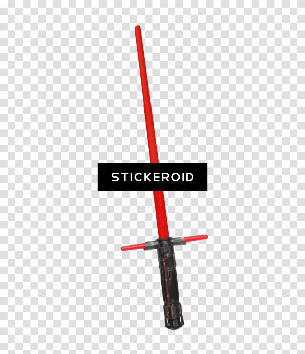 Red Lightsaber Kylo Ren Rifle, Sword, Blade, Weapon, Weaponry Transparent Png