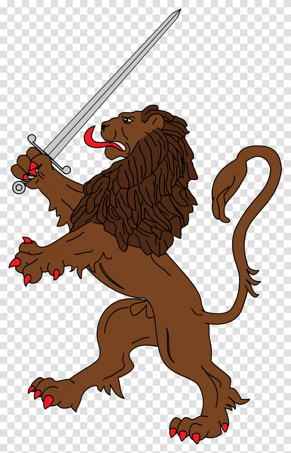 Red Lion Coat Of Arms, Mammal, Animal, Wildlife, Circus Transparent Png