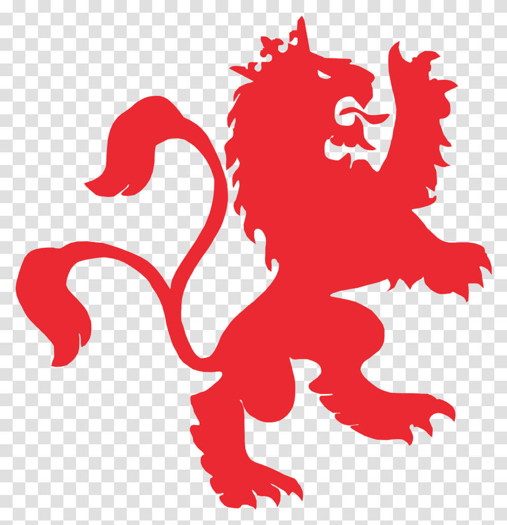 Red Lion Logos Red Lions San Beda, Cupid, Dragon, Silhouette, Poster Transparent Png