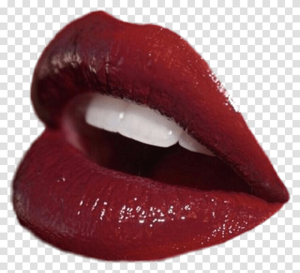 Red Lips Aesthetic Moodboard Filler Lips Background Vintage, Mouth, Tongue, Lipstick, Cosmetics Transparent Png