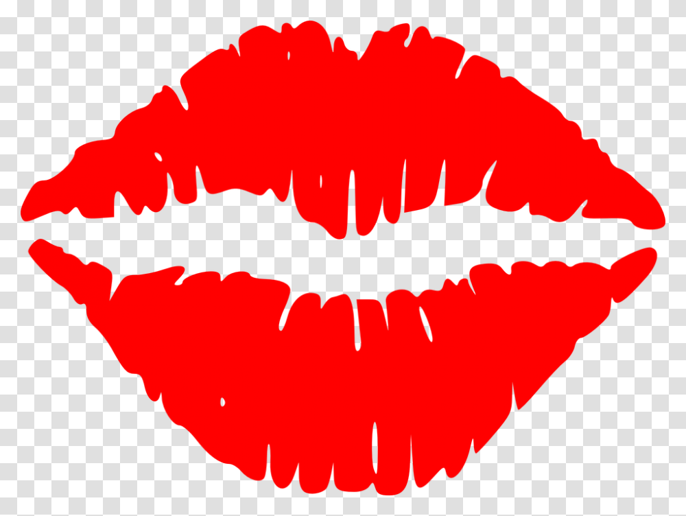Red Lips Clip Art, Mouth, Teeth, Mustache Transparent Png
