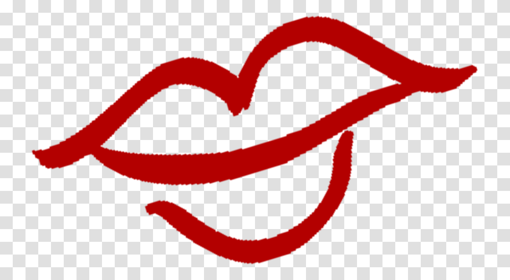 Red Lips Talking Lips, Heart Transparent Png