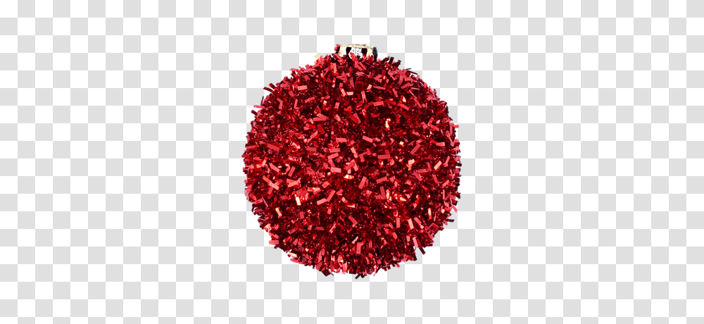 Red Long Glitter Shatterproof Ornament Size, Sprinkles Transparent Png