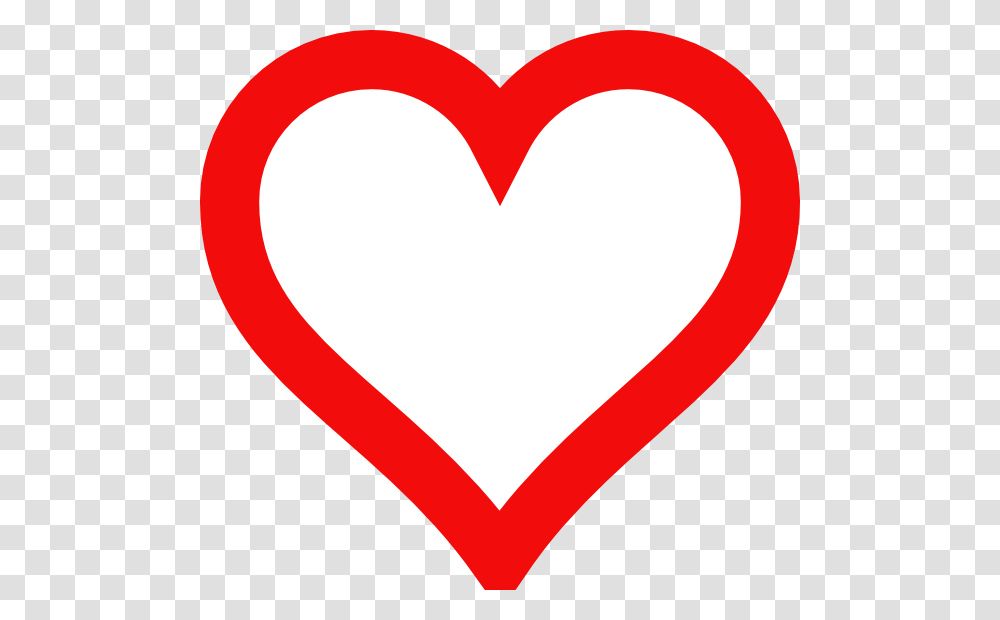 Red Love Heart Outline, Rug, Label Transparent Png
