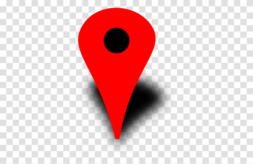 Red Map Pin With Black Dot Clip Art, Heart, Hand Transparent Png
