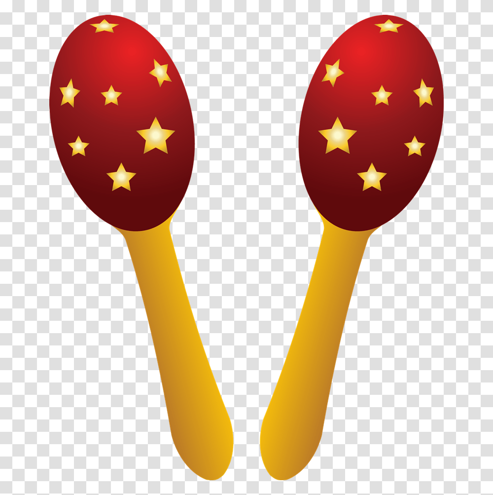 Red Maracas Clip Art, Spoon, Cutlery, Musical Instrument, Rattle Transparent Png