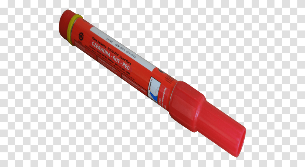 Red Marine Flare 60 Sek Ins Fireworks Cylinder, Light, Laser, Marker, Flashlight Transparent Png