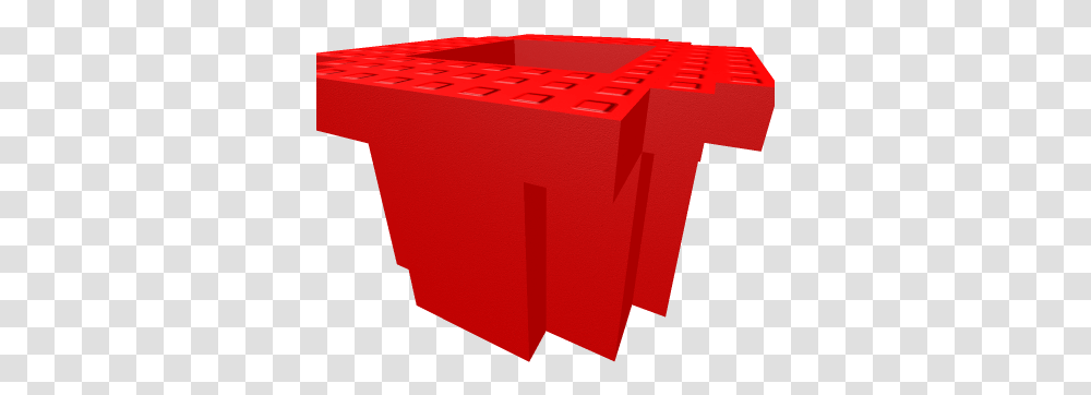 Red Mario Pipe Roblox Coquelicot, Furniture, Table, Box Transparent Png