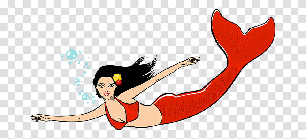Red Mermaid, Sport, Working Out, Fitness, Bird Transparent Png