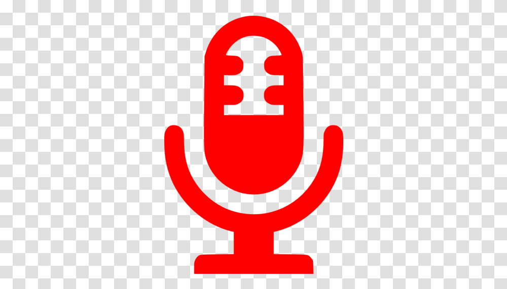Red Microphone Icon Free Red Microphone Icons Microphone Icon White, Text, Alphabet, Hook, Label Transparent Png