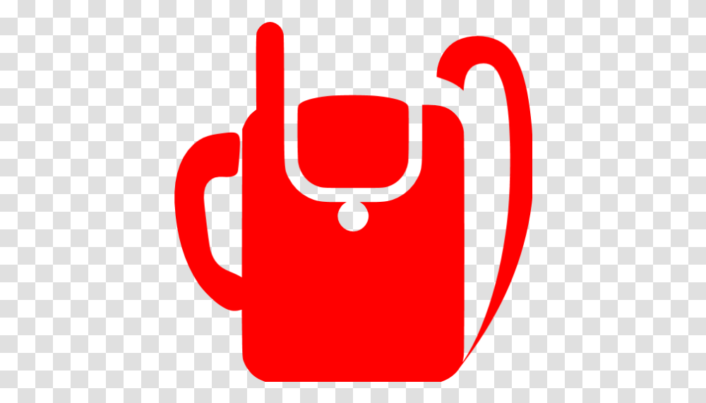 Red Military Backpack Radio Icon Free Red Radio Icons Serveware, Cup, Dynamite, Bomb, Weapon Transparent Png