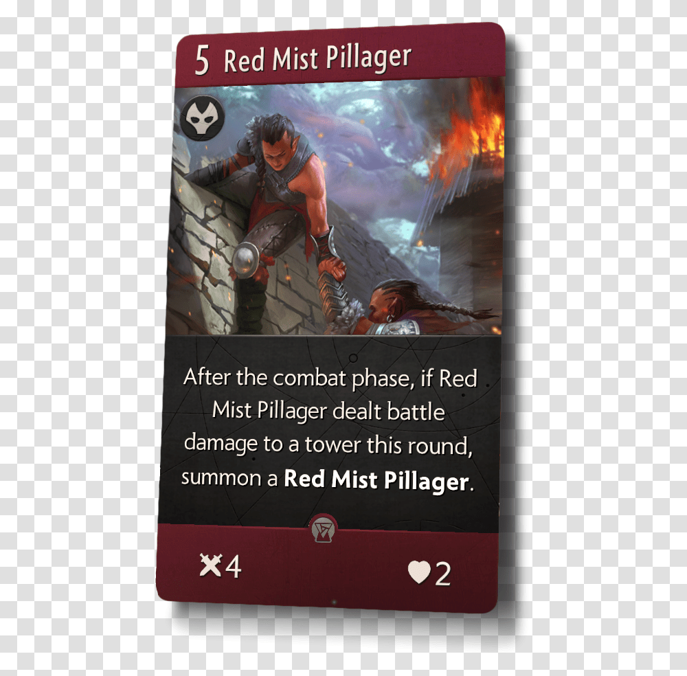 Red Mist Pillager, Poster, Advertisement, Person, Human Transparent Png