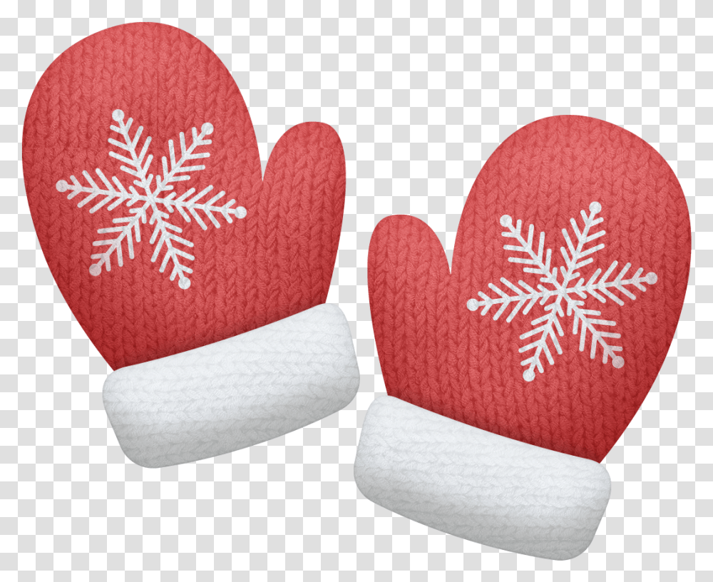 Red Mittens Christmas Hats Clipart Mittens Clipart, Cushion, Heart, Rug, Wool Transparent Png