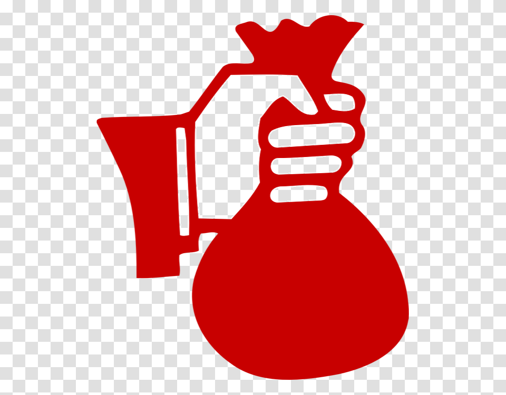 Red Money Bag Clipart La Corrupcion, Jug, Pottery, Kettle, Teapot Transparent Png